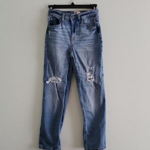 SO Girl's Straight Leg Light Blue Jeans